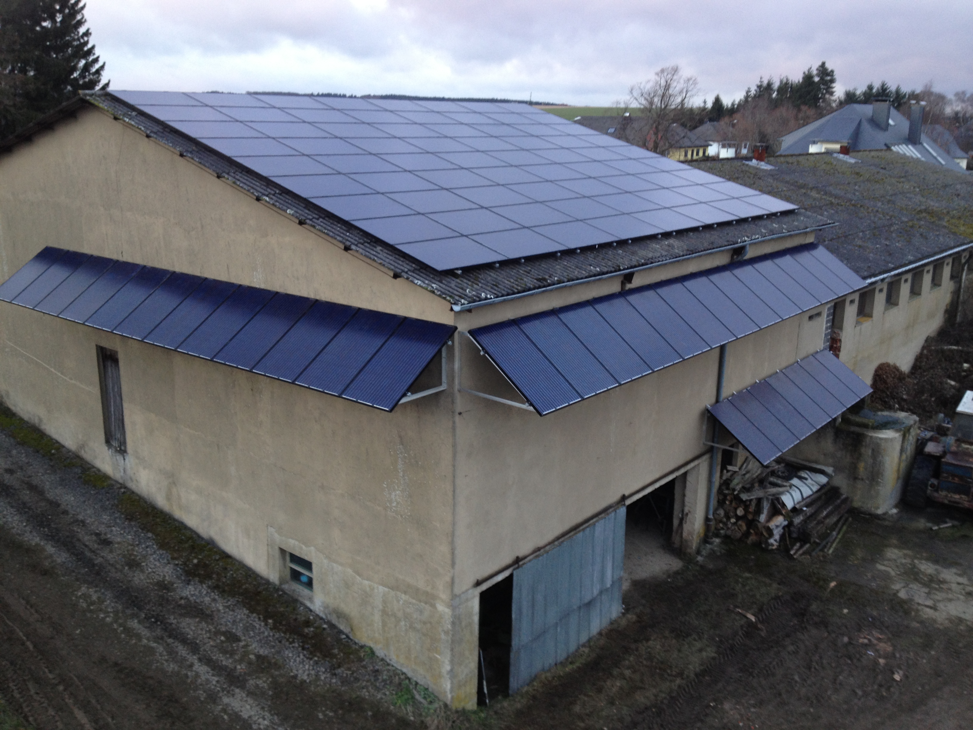 zonnepanelen op gevel